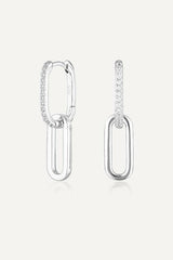 Celine Earrings Silver Pavé - Avant Studio