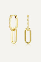 Celine Earrings Gold Pavé - Avant Studio