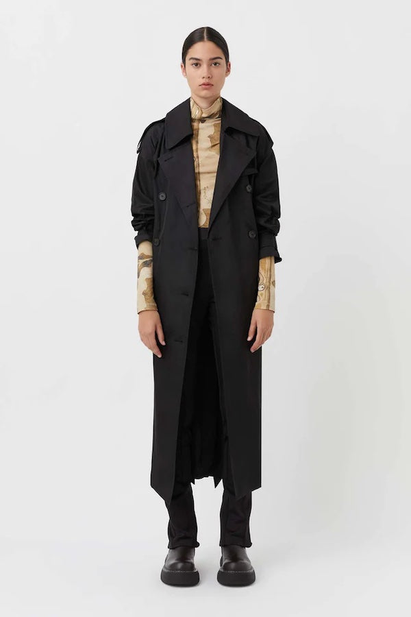 Camilla and Marc | Zen Nylon Trench Black | Girls with Gems 