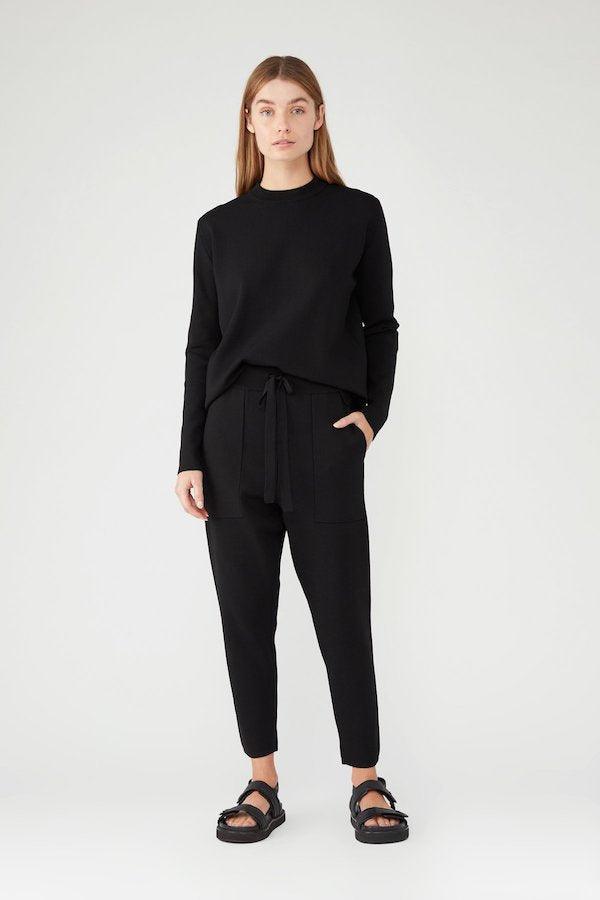 Girls With Gems | Charlton Relaxed Viscose Pant Black | Camilla and Marc