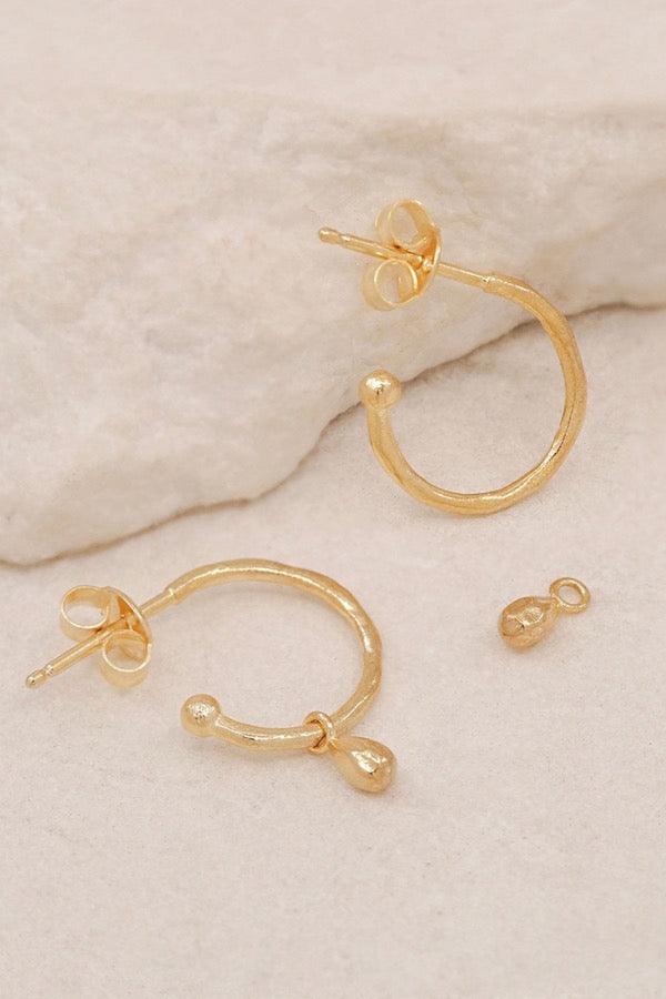 Gold Divine Grace Hoops - By Charlotte