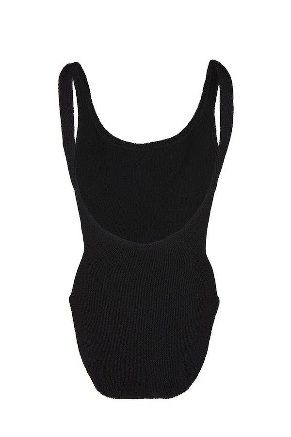 Girls with Gems | Square Neck Swim Black | Hunza G