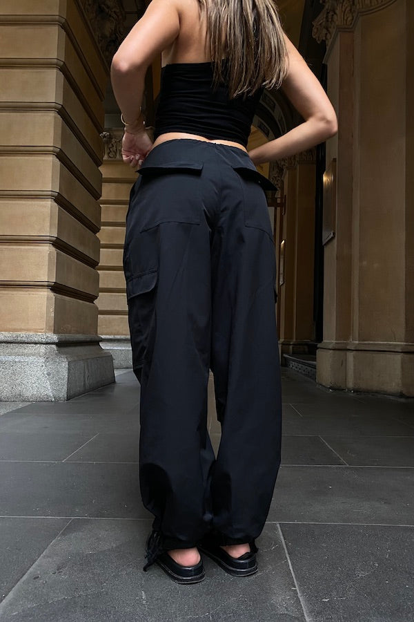 Sneaky Link | Cargo Link Pants Black | Girls With Gems
