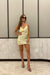 Michael Lo Sordo | Nicole Drape Bias Mini Dress Gold | Girls With Gems