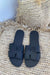 H Sandals Black - By Girls With Gems