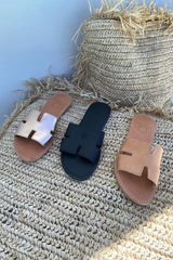 H Sandals Tan - By Girls With Gems