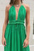 Lefkothea Dress Emerald - D'Artemide