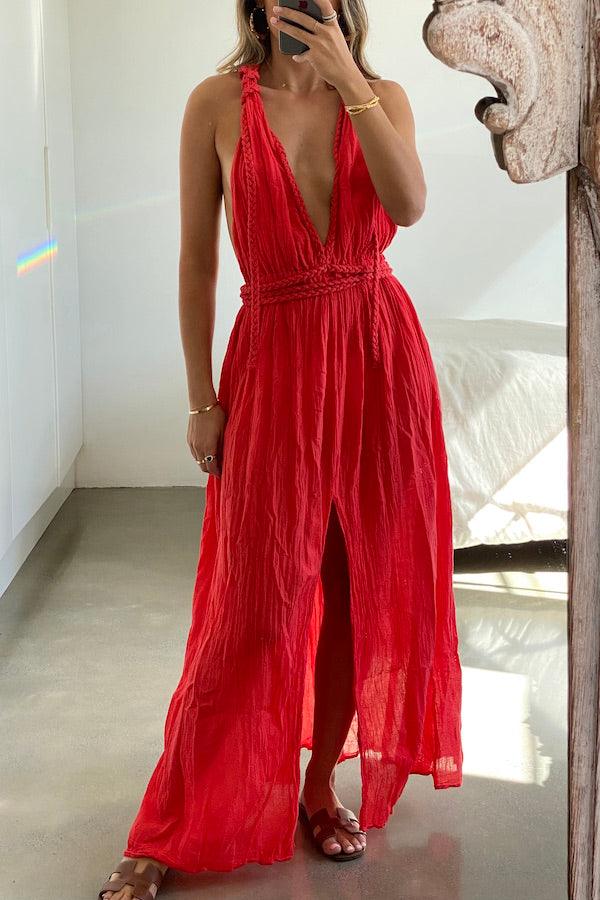 Renee Dress Red - D&#39;Artemide