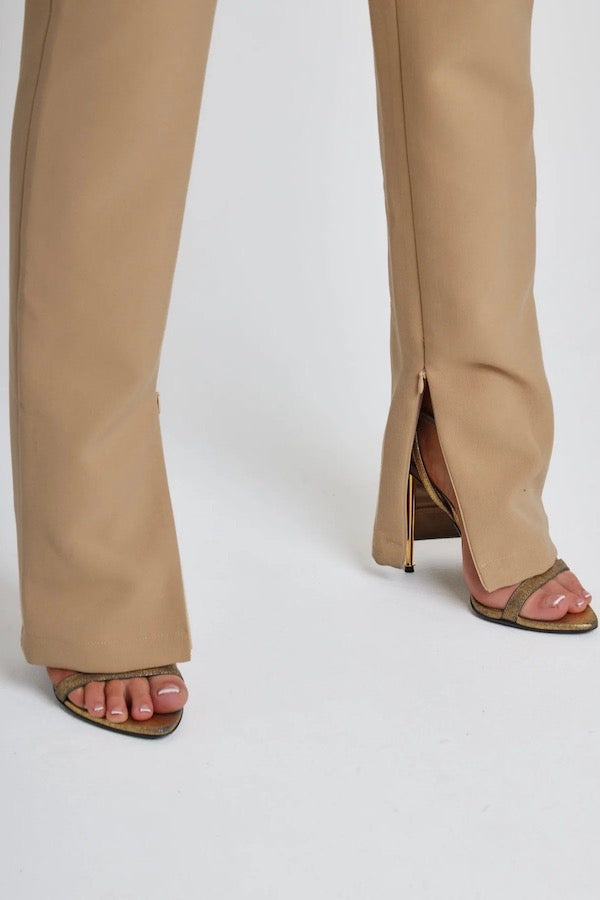 Odd Muse | Ultimate Muse Straight Leg Trouser Camel | Girls With Gems