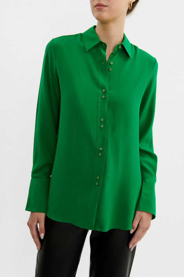 Rebecca Vallance | Pascal Shirt Green | Girls With Gems