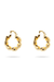 The Twisted Belle Hoop Earrings - The M Jewelers