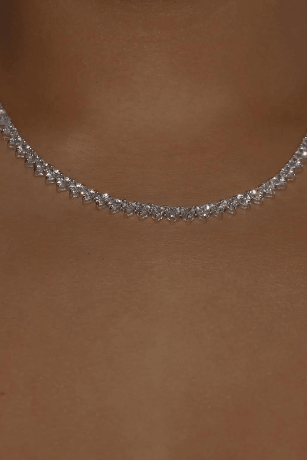 The Iced Out Heart Tennis Necklace - The M Jewelers