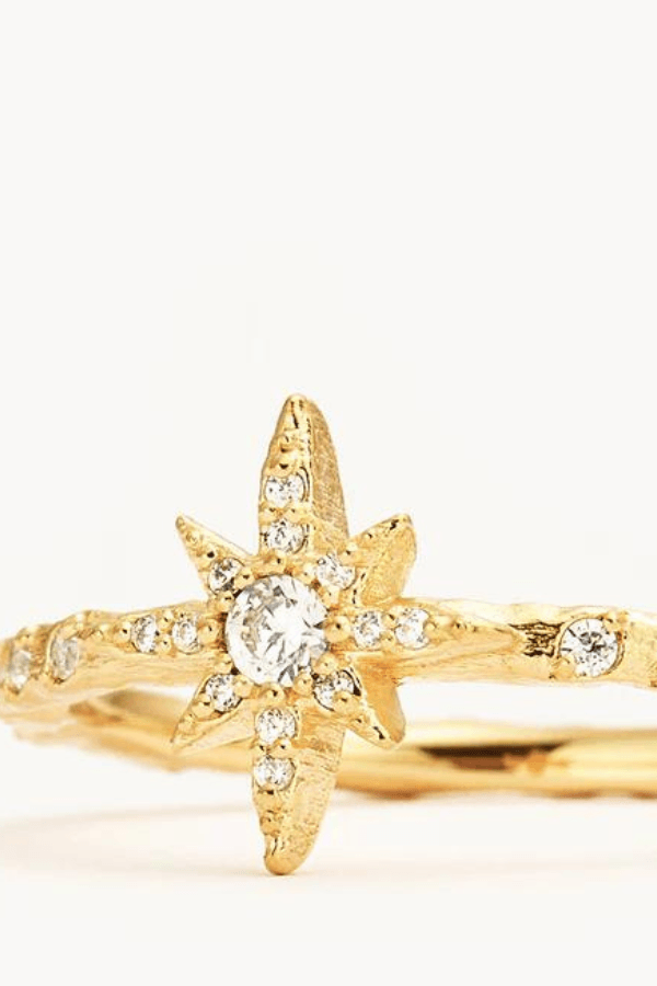 Gold Dancing In Starlight Ring - By Charlotte