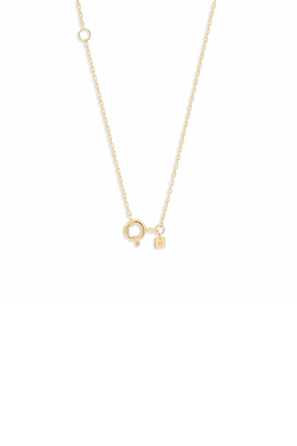 By Charlotte | 14kt Gold Evil Eye Necklace | Girls with Gems