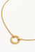 By Charlotte | Gold Intertwined Annex Link Necklace | Girls with Gems