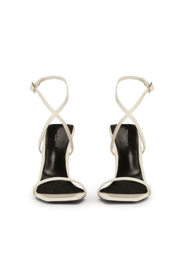 Tony Bianco | Naxos White Patent 10.5cm Heels | Girls with Gems