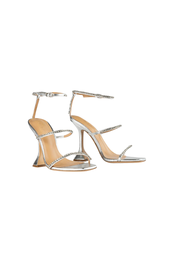 Tony Bianco | Shy Silver Nappa Metallic 10.5cm Heels | Girls with Gems