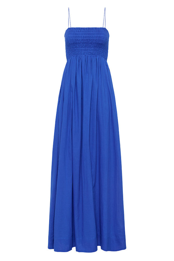 Faithfull The Brand | Agolde Midi Dress Sicilian Blue | Girls With Gems
