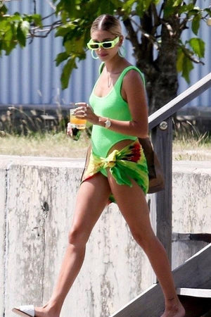 Square Neck Swim Lime - Hunza G