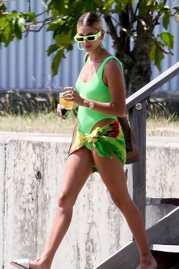 Square Neck Swim Lime - Hunza G