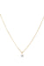 By Charlotte | 14kt Gold Sweet Droplet Diamond Necklace | Girls with Gems
