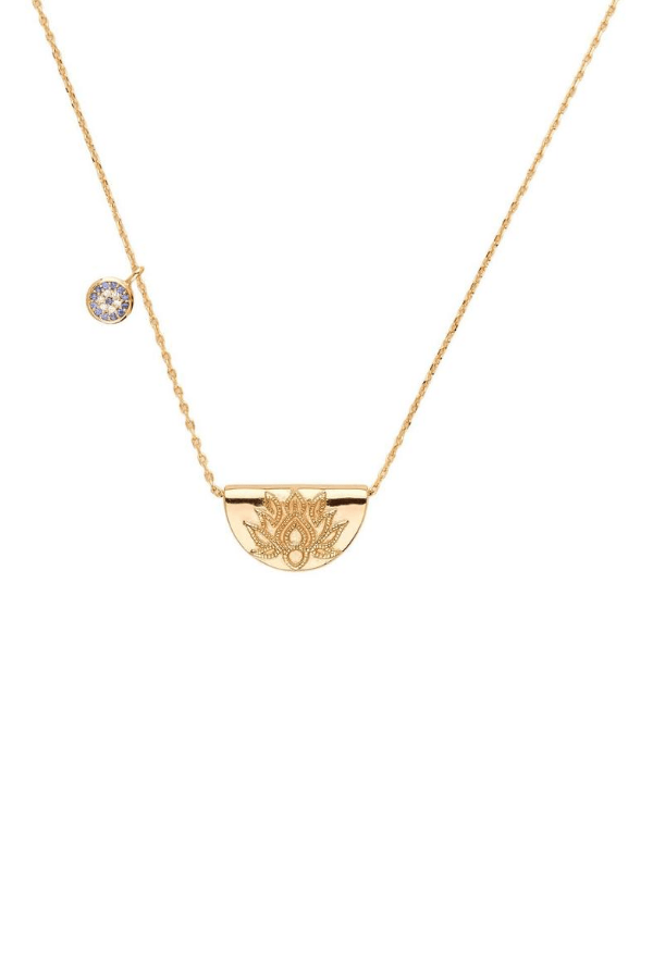 Gold Lucky Lotus Necklace - By Charlotte