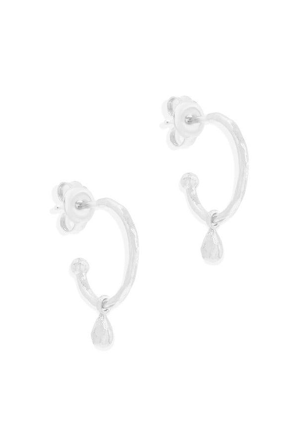 Silver Divine Grace Hoops - By Charlotte