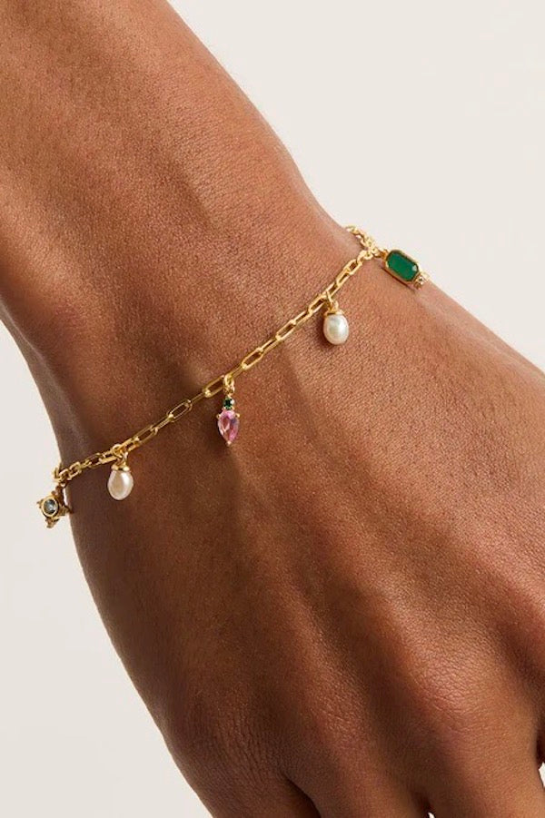 By Charlotte | Gold Connect To The Universe Bracelet | Girls with Gems