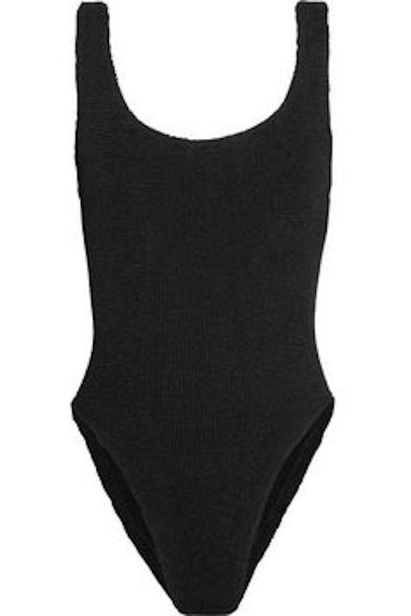 Square Neck Swim Black - Hunza G
