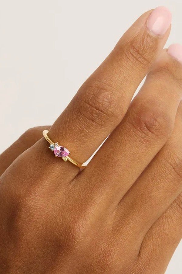 By Charlotte | Gold Cherished Connections Ring | Girls with Gems