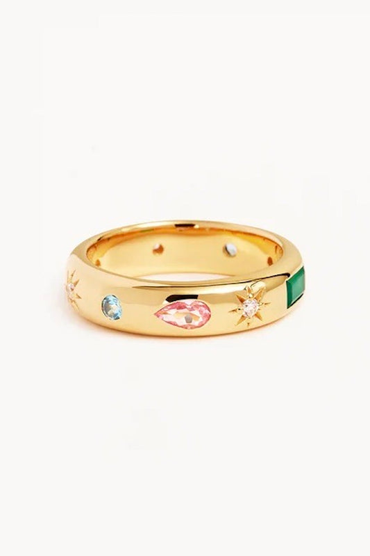 By Charlotte | Gold Connect The Universe Ring | Girls with Gems