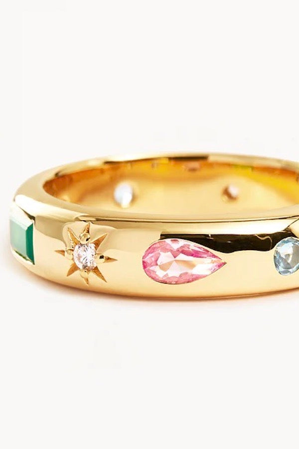 By Charlotte | Gold Connect The Universe Ring | Girls with Gems