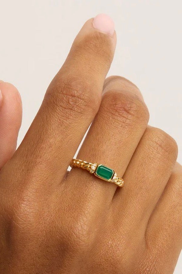 By Charlotte | Gold Strength Within Ring | Girls with Gems