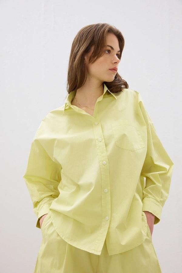 The Chiara Shirt Neon Lime - LMND